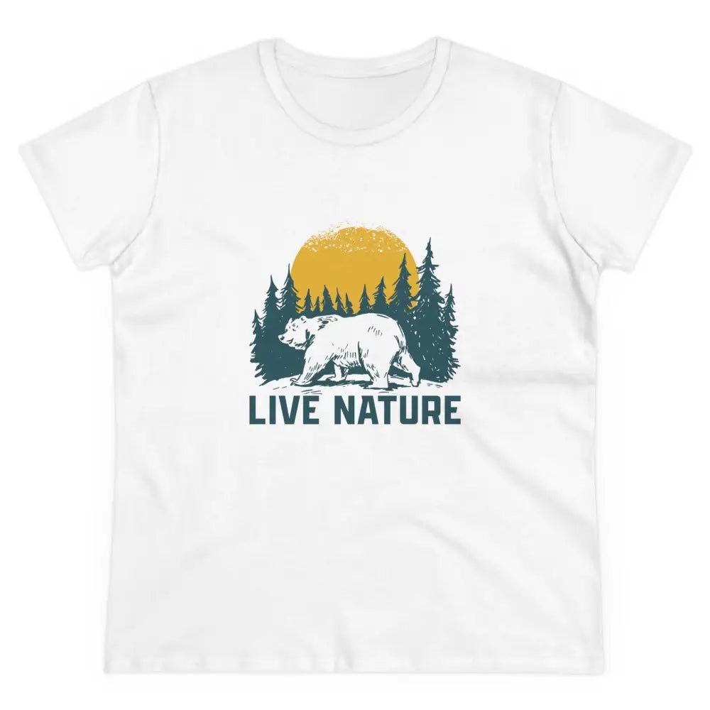 Women's Midweight Cotton Tee - Live Nature