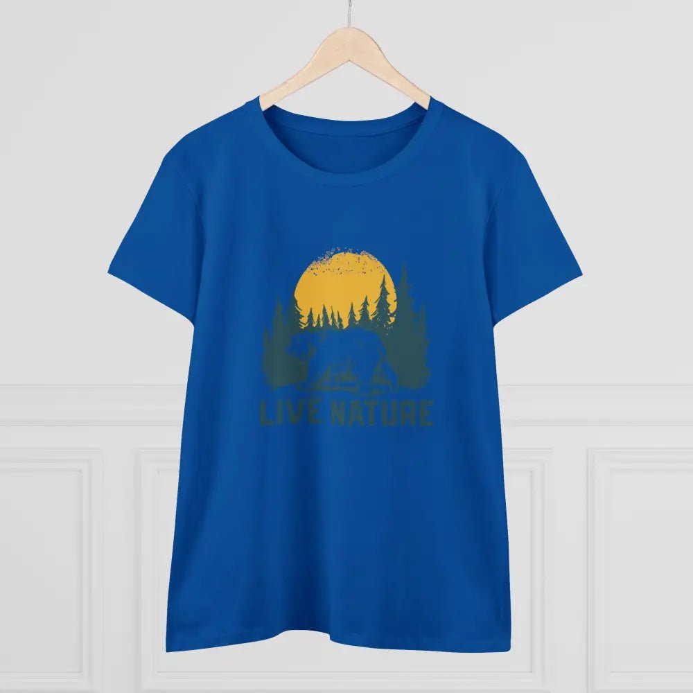 Women's Midweight Cotton Tee - Live Nature